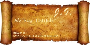 Jókay Ildikó névjegykártya